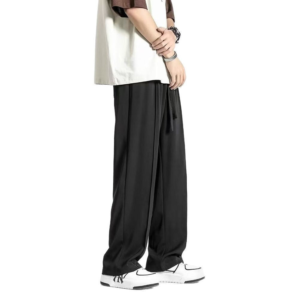 Men’s Loose Wide-Leg Casual Pants for Youth