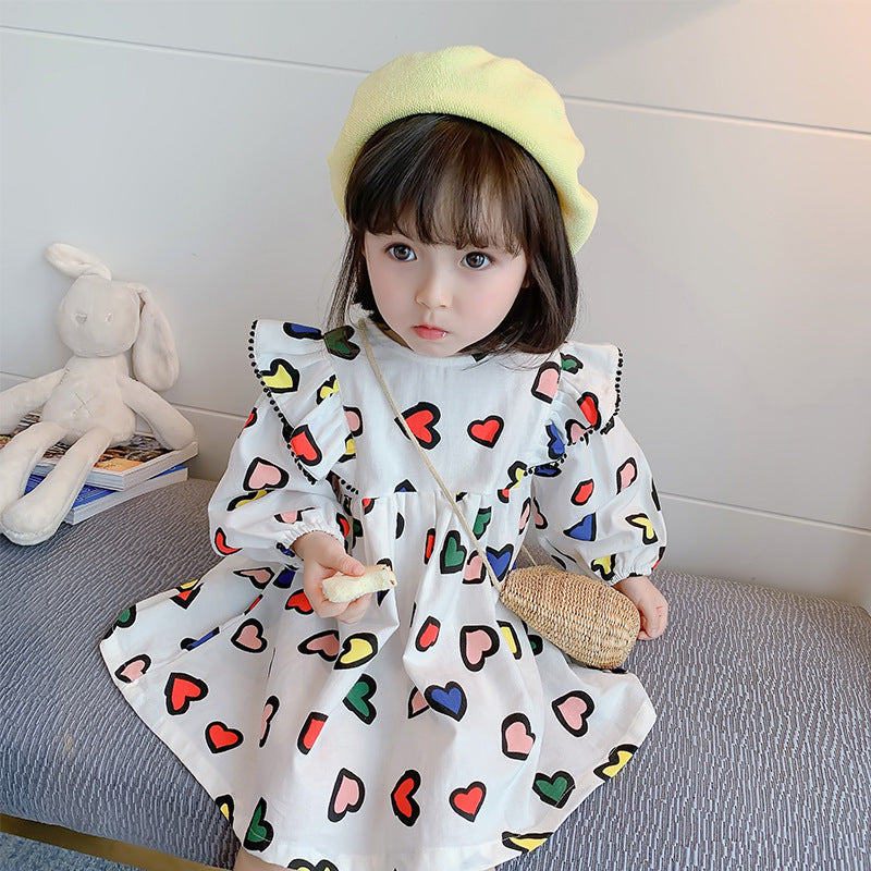 Girls Spring Princess Dress Long Sleeve Korean Style – Spring Autumn Kids Fashion Nepal | Tudoholic