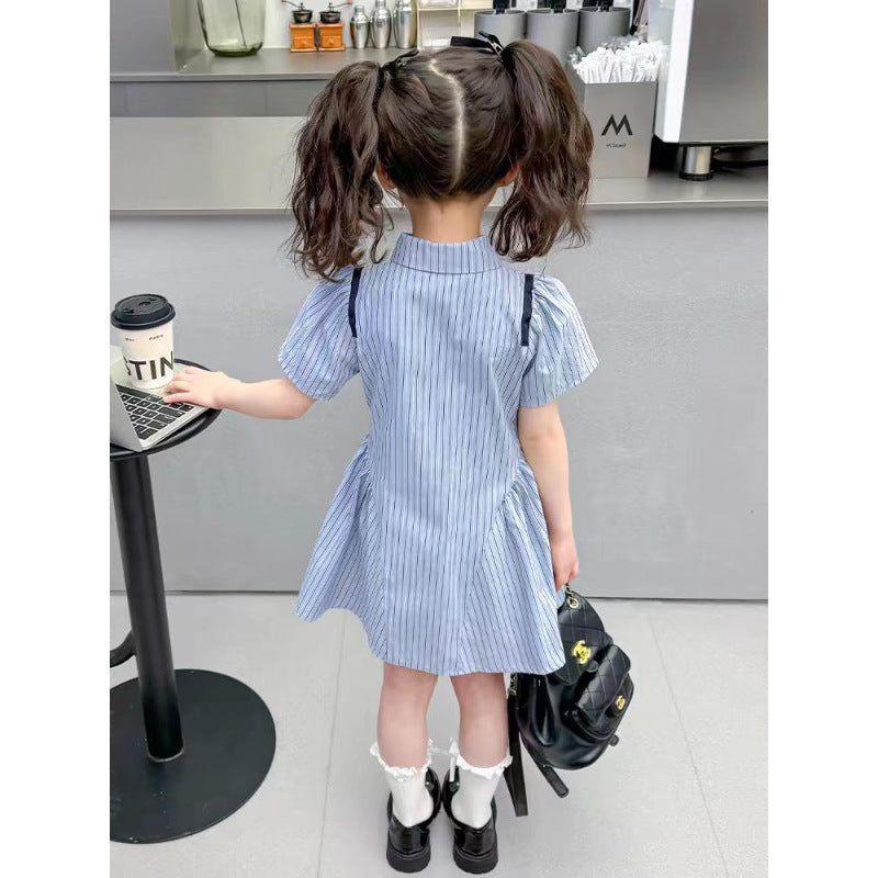 Girls Rabbit Police Dress Summer 2024 College Style – Summer Kids Fashion Nepal | Tudoholic