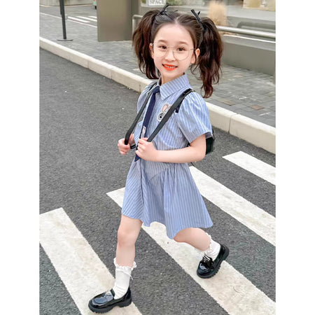 Girls Rabbit Police Dress Summer 2024 College Style – Summer Kids Fashion Nepal | Tudoholic