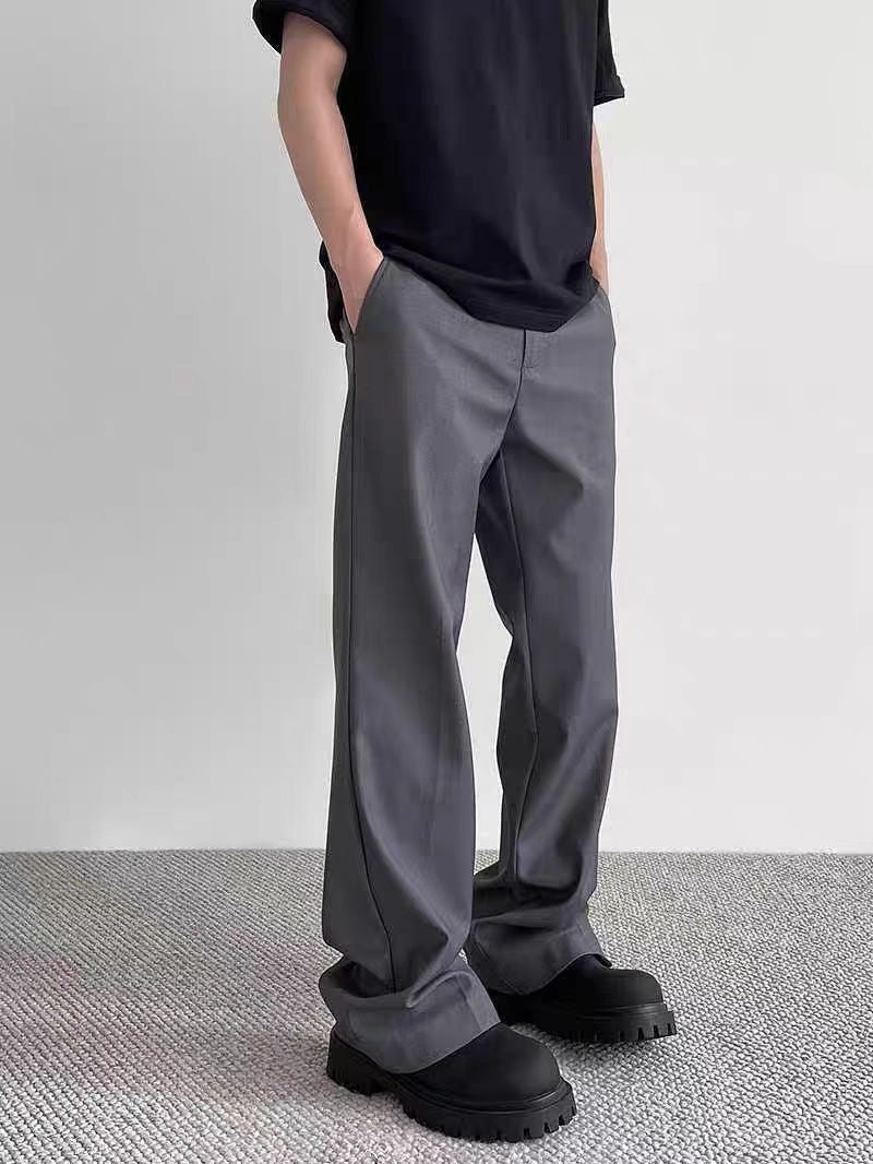 Men’s Black Slim Straight Cleanfit Pants