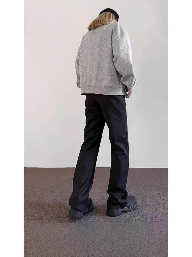 Men’s Black Slim Straight Cleanfit Pants