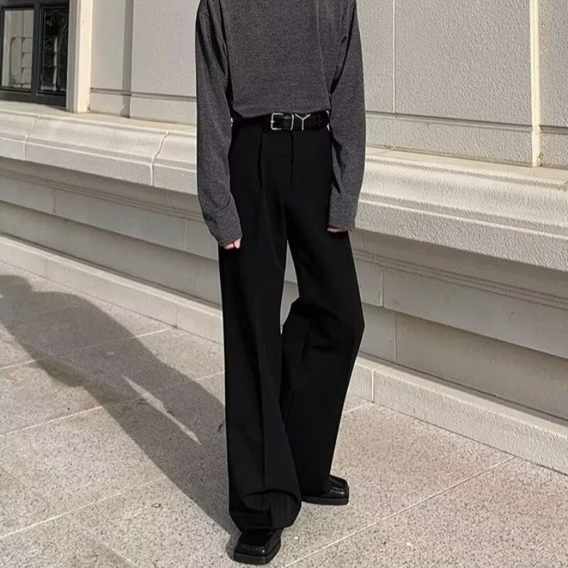 Men’s Wide-Leg High-End Casual Suit Pants