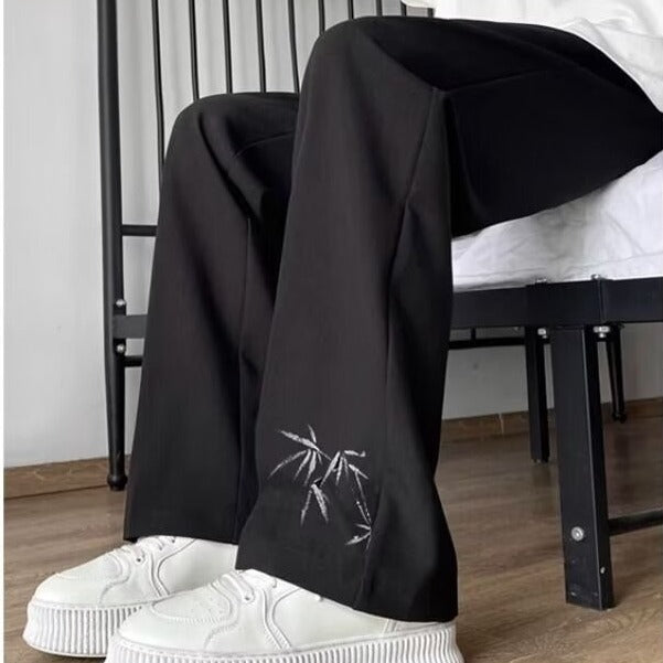 Men’s Ice Silk Wide-Leg Quick-Dry Pants