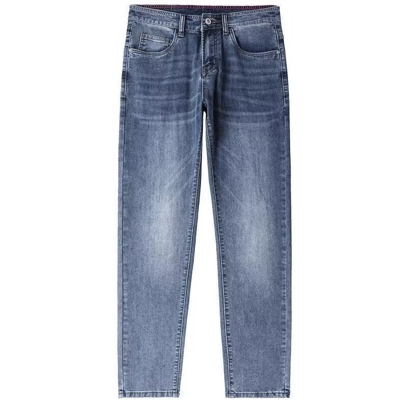 Men’s Slim Stretch Ice Silk Casual Trousers