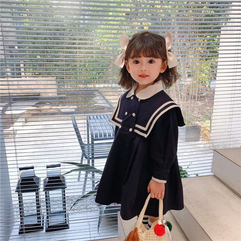 Girls Preppy Jacket Skirt Set Korean Style Autumn – Spring Autumn Kids Fashion Nepal | Tudoholic