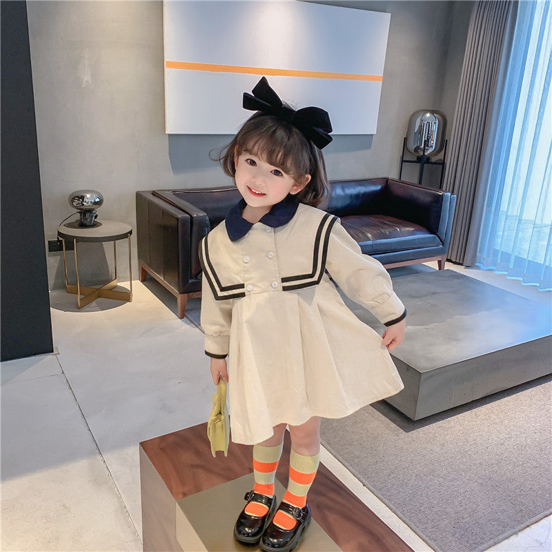 Girls Preppy Jacket Skirt Set Korean Style Autumn – Spring Autumn Kids Fashion Nepal | Tudoholic