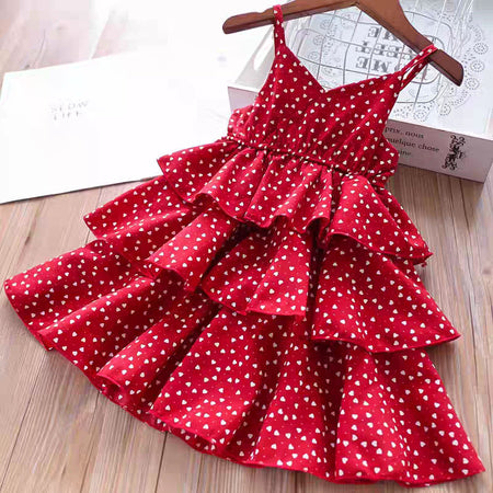 Girls Retro Hong Kong Suspender Dress Summer Style – Summer Kids Fashion Nepal | Tudoholic