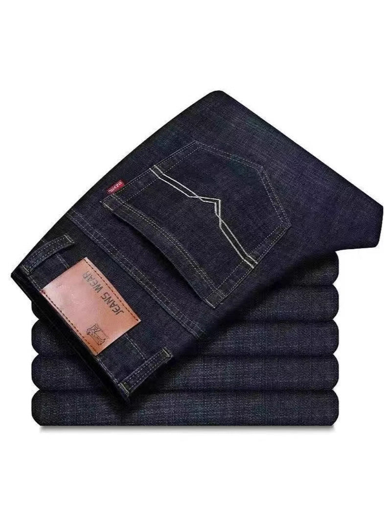 Men’s Plus Size High Waist Stretch Work Jeans