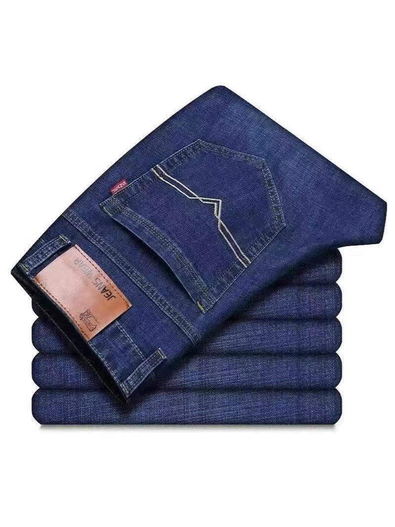 Men’s Plus Size High Waist Stretch Work Jeans