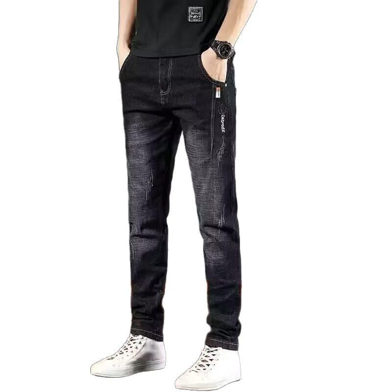 Men’s Slim Fit Ripped Summer Jeans