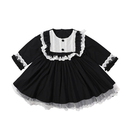 Girls Lace Princess Dress Korean Style Autumn Fashion – Spring Autumn Kids Fashion Nepal | Tudoholic