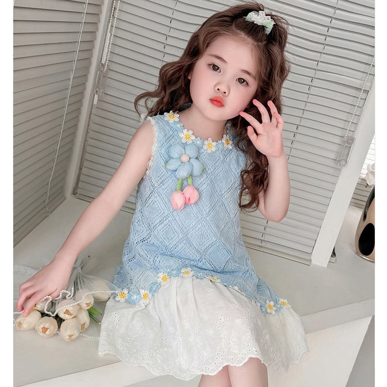 Girls Sleeveless Princess Dress Summer Cute Style – Summer Kids Fashion Nepal | Tudoholic