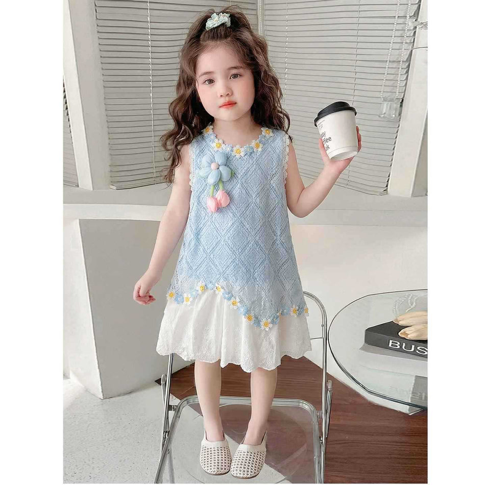 Girls Sleeveless Princess Dress Summer Cute Style – Summer Kids Fashion Nepal | Tudoholic