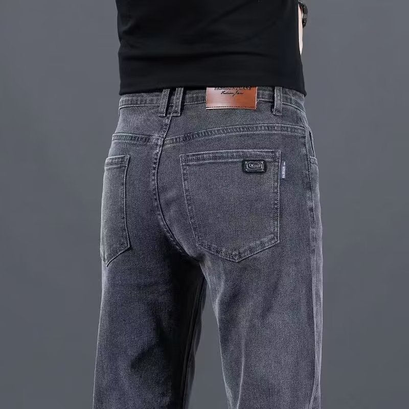 Men’s Slim Straight Stretch Business Jeans