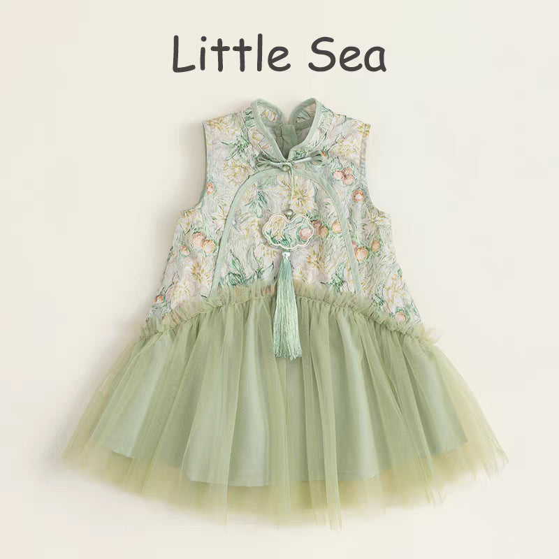 Girls Chinese Hanfu Mesh Princess Dress Summer – Summer Kids Fashion Nepal | Tudoholic