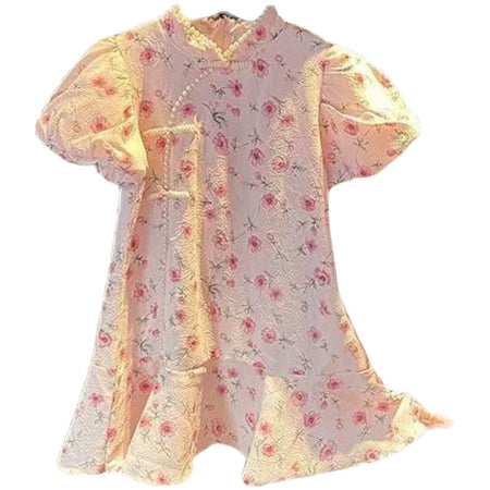 Girls Retro Cheongsam Hanfu Dress Summer Princess – Summer Kids Fashion Nepal | Tudoholic