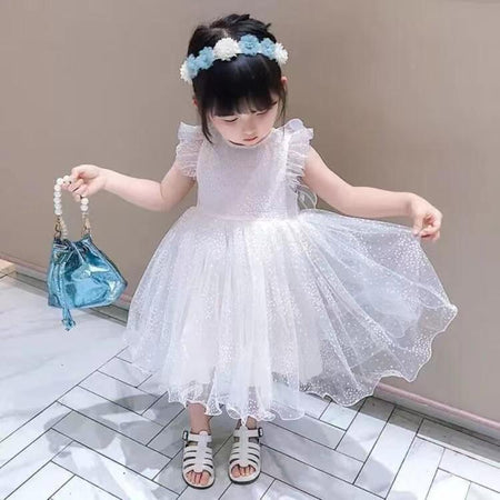 Girls Wings Veil Princess Dress Korean Style Summer – Summer Kids Fashion Nepal | Tudoholic