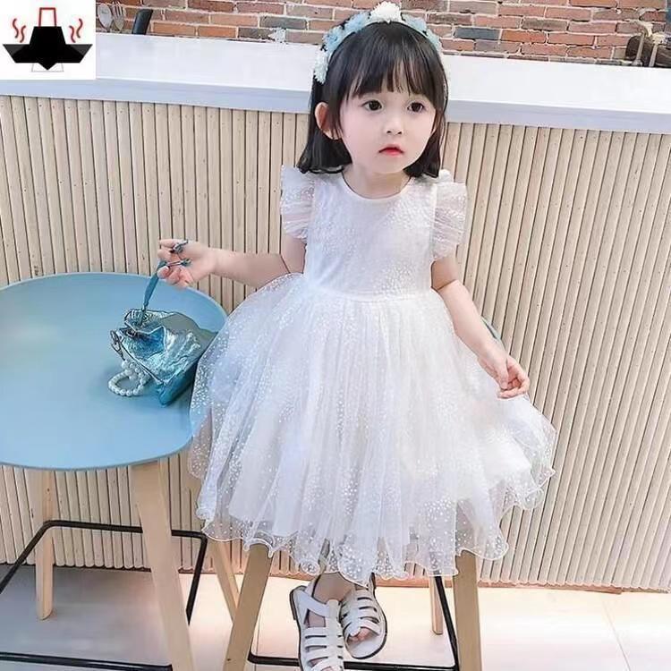 Girls Wings Veil Princess Dress Korean Style Summer – Summer Kids Fashion Nepal | Tudoholic