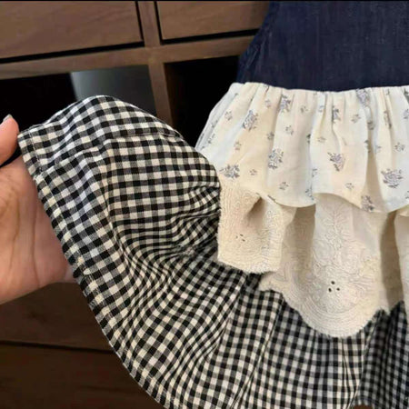 Girls Floral Patchwork Sleeveless Dress Summer 2025 – Summer Kids Fashion Nepal | Tudoholic