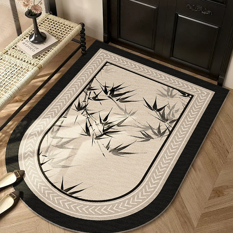 Light Luxury Arched Belgian Velvet Entrance Mat