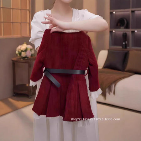 Girls Chanel Fleece Princess Dress Red Winter Autumn – Winter Kids Fashion Nepal | Tudoholic