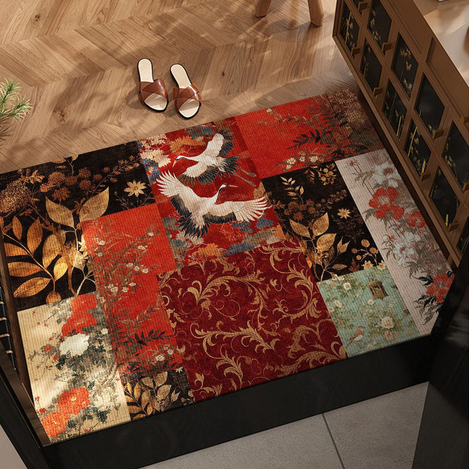 Light Luxury Cut-Out Retro Antique Entrance Mat