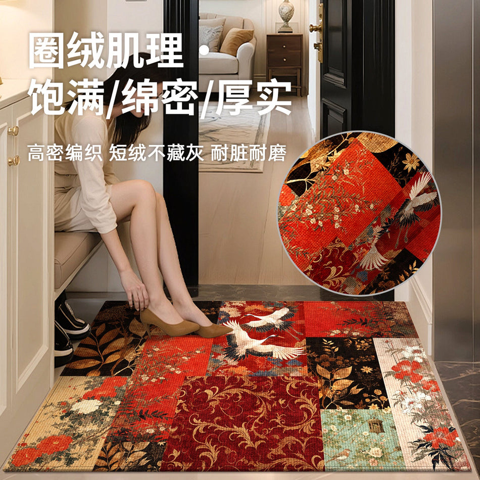 Light Luxury Cut-Out Retro Antique Entrance Mat