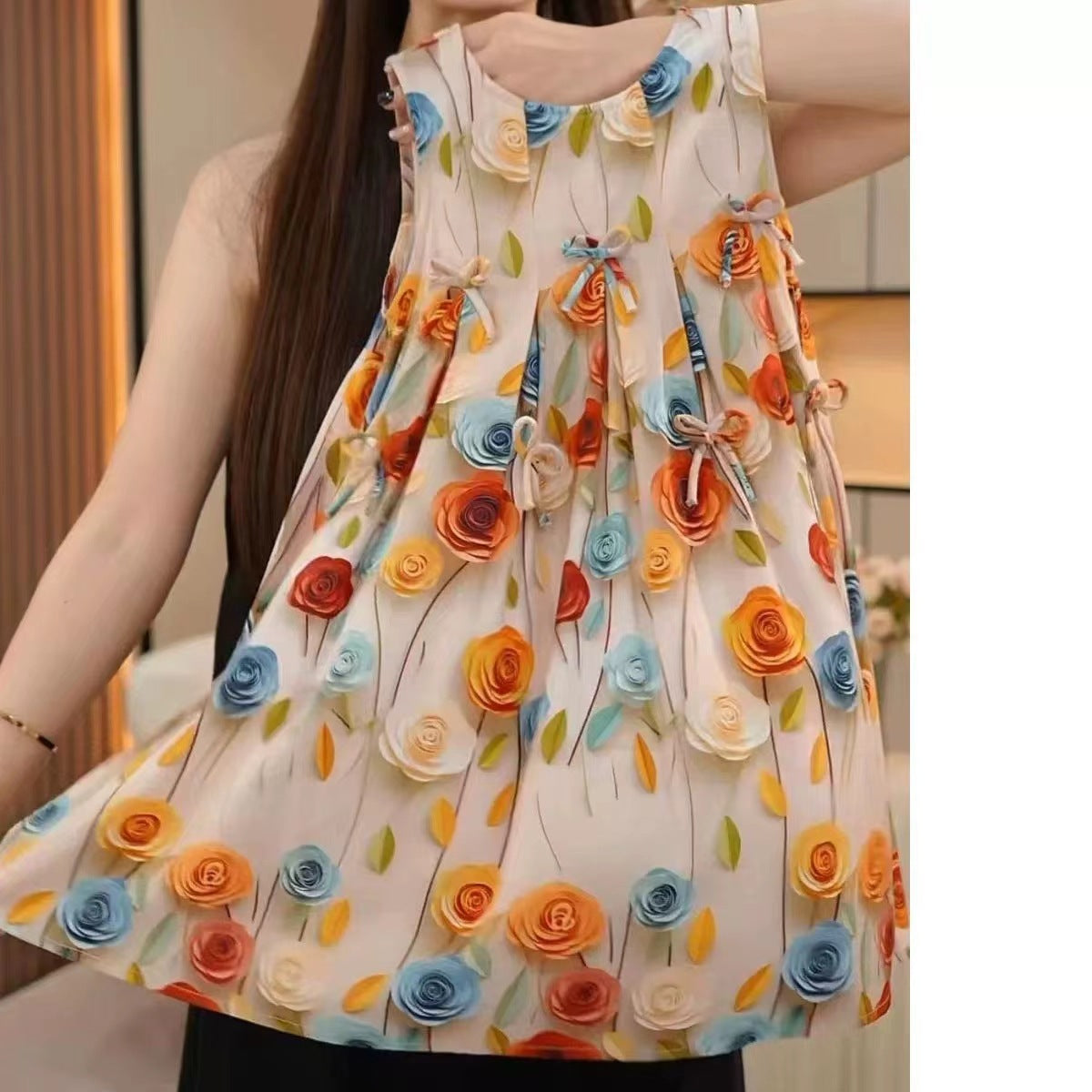 Girls Beach Holiday Dress Sleeveless Summer Long Dress – Summer Kids Fashion Nepal | Tudoholic
