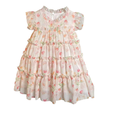 Girls Floral Fairy Princess Dress Summer 2024 New – Summer Kids Fashion Nepal | Tudoholic
