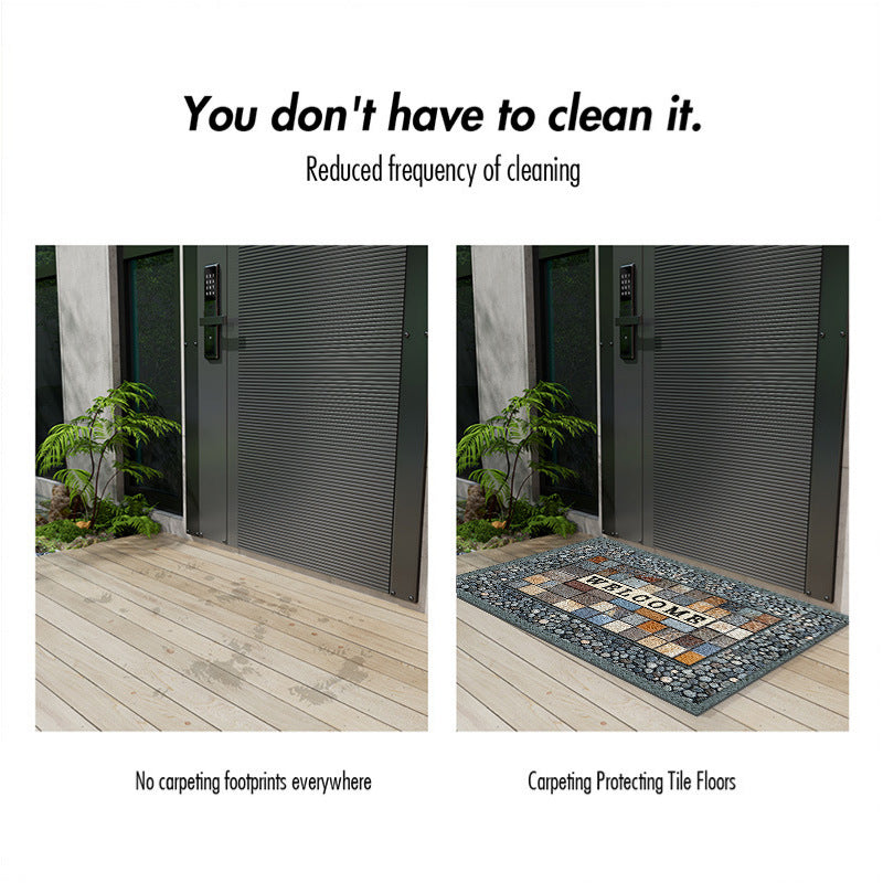 European-Style High-Performance PVC Silk Ring Entrance Mat