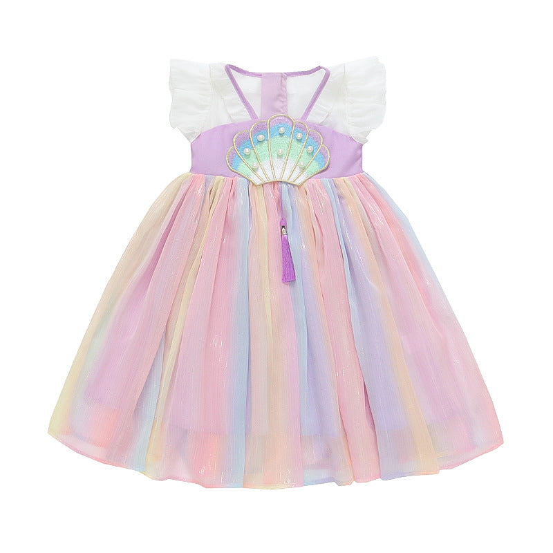 Girls Han Dynasty Tang Suit Dress Summer Princess – Summer Kids Fashion Nepal | Tudoholic