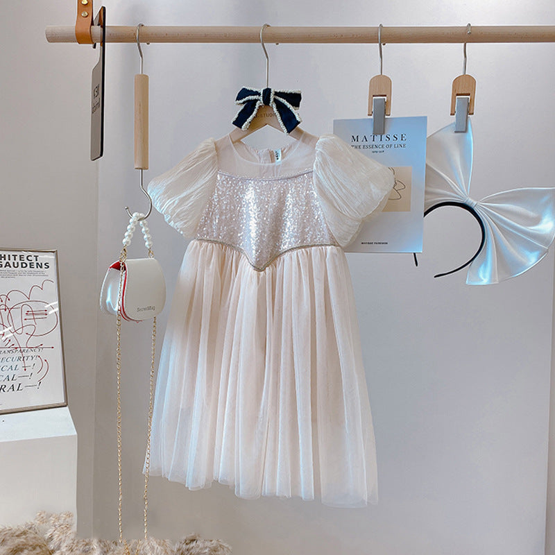 Girls Korean Princess Dress Summer 2024 High-End Fashion – Summer Kids Fashion Nepal | Tudoholic