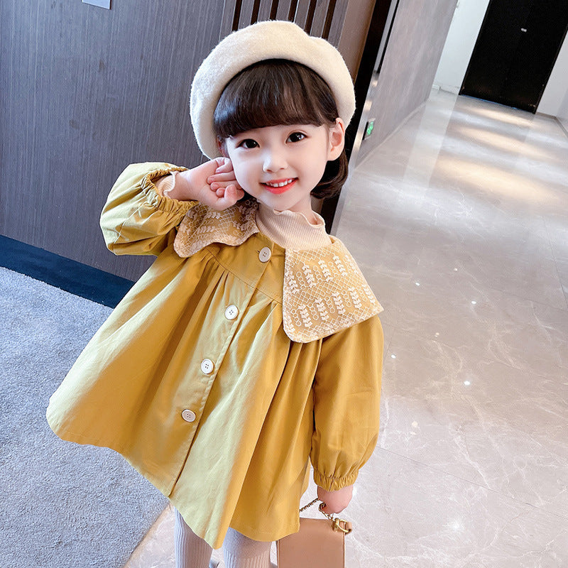Girls Bow Windbreaker Coat Autumn Korean Style Jacket – Spring Autumn Kids Fashion Nepal | Tudoholic