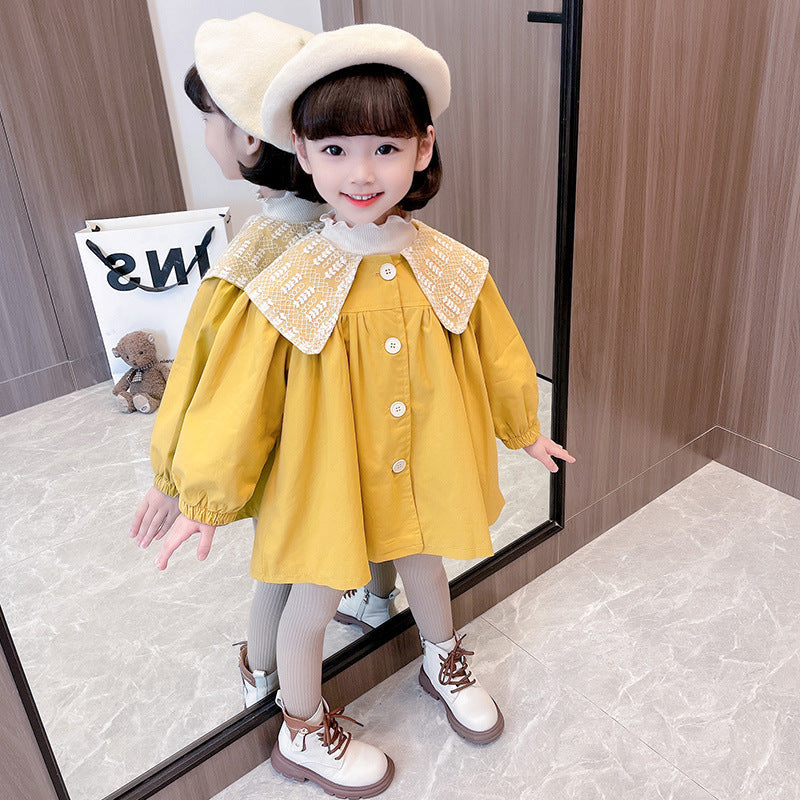 Girls Bow Windbreaker Coat Autumn Korean Style Jacket – Spring Autumn Kids Fashion Nepal | Tudoholic