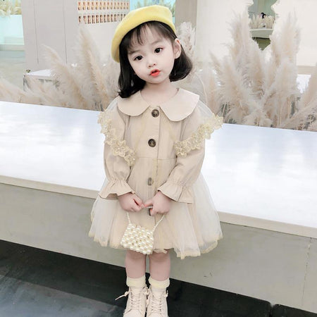 Girls Veil Windbreaker Dress Autumn Style Jacket 2024 – Spring Autumn Kids Fashion Nepal | Tudoholic