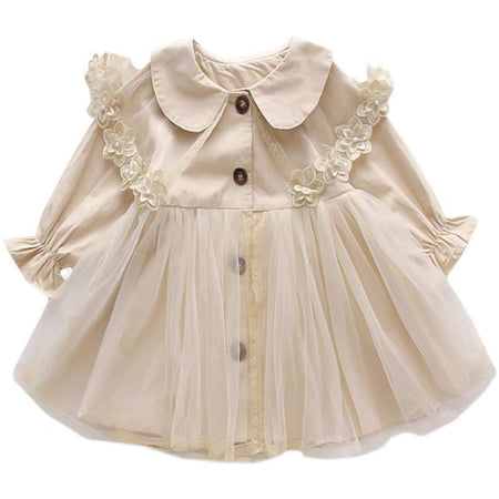 Girls Veil Windbreaker Dress Autumn Style Jacket 2024 – Spring Autumn Kids Fashion Nepal | Tudoholic