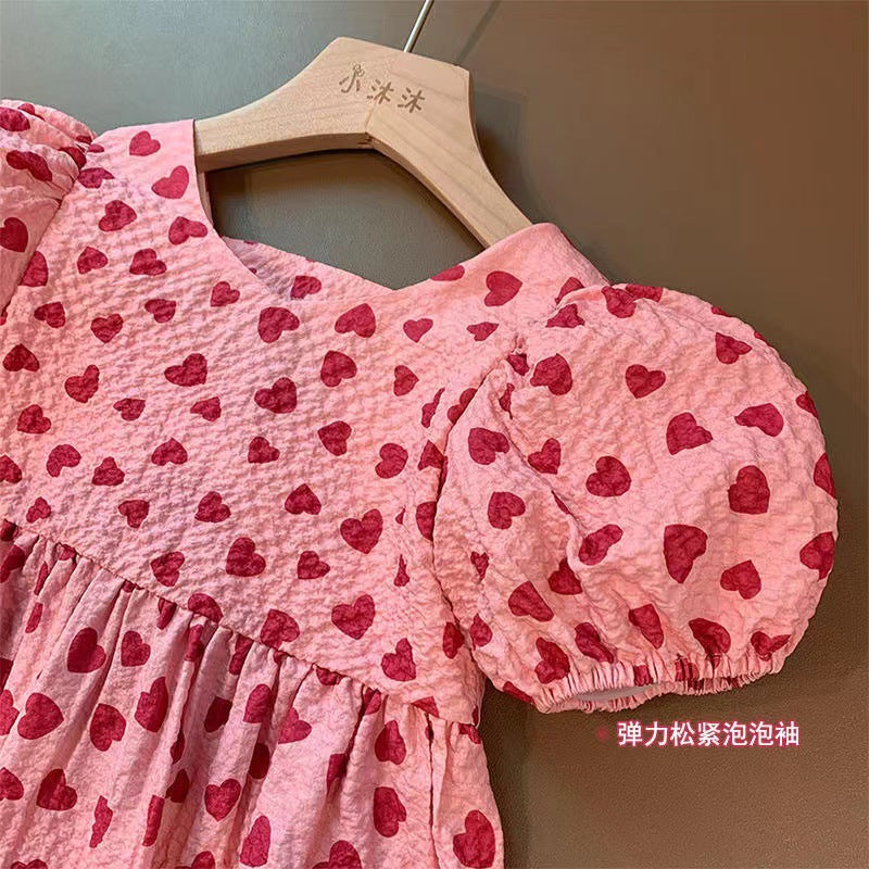 Girls Korean Style Princess Dress Summer 2024 Trendy – Summer Kids Fashion Nepal | Tudoholic
