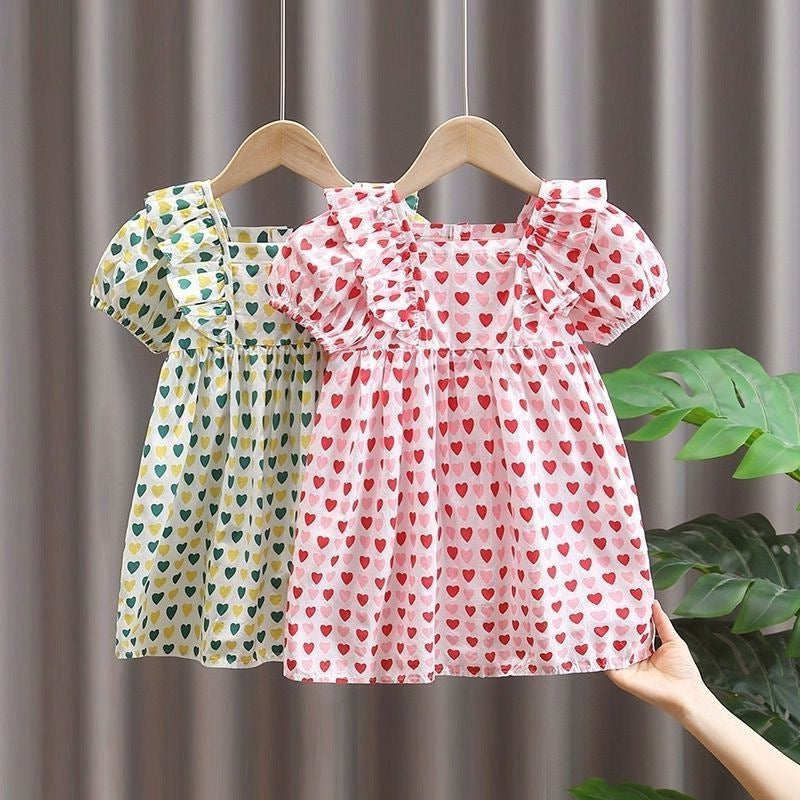 Girls Floral Cotton Dress Flying Sleeve Summer 2024 – Summer Kids Fashion Nepal | Tudoholic