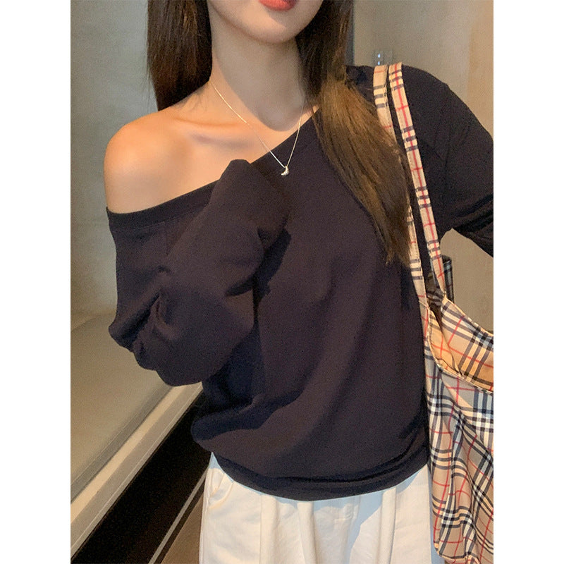 Xizang Blue Off Shoulder Velvet Women Top 2026