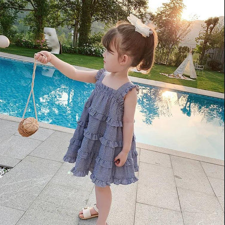 Girls Sleeveless Vest Dress Summer Princess Style – Summer Kids Fashion Nepal | Tudoholic