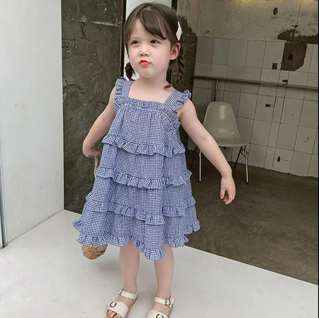 Girls Sleeveless Vest Dress Summer Princess Style – Summer Kids Fashion Nepal | Tudoholic
