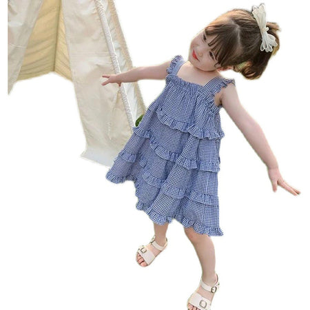Girls Sleeveless Vest Dress Summer Princess Style – Summer Kids Fashion Nepal | Tudoholic