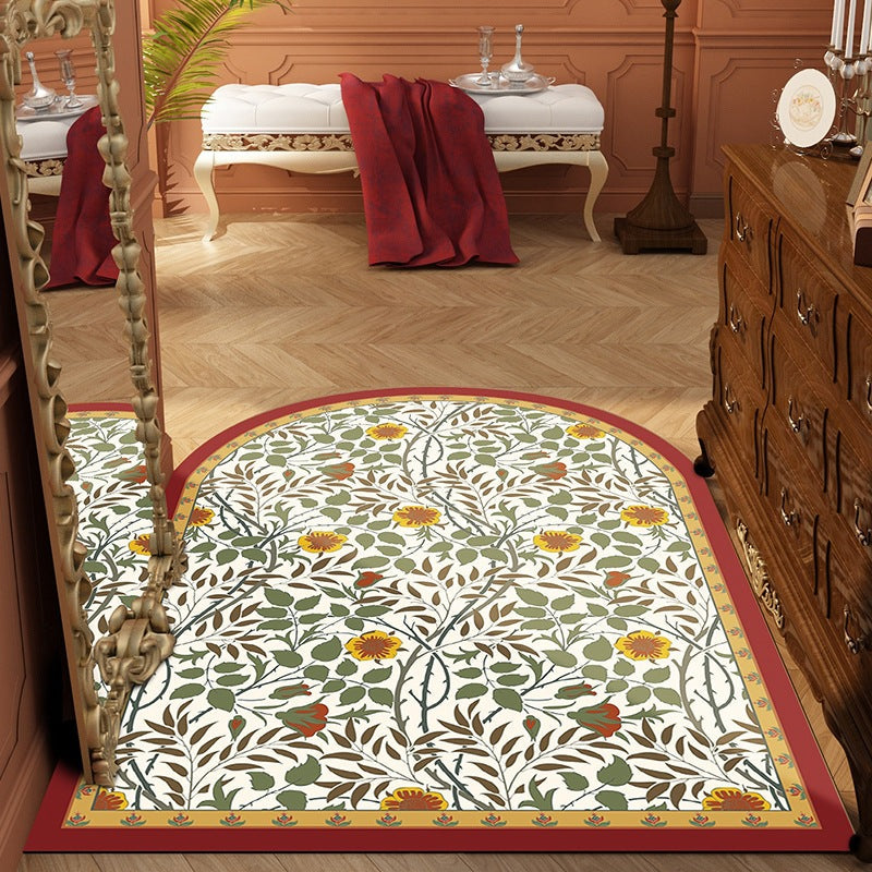 American Retro "Mansion Standard" Leather-Texture PVC Mat