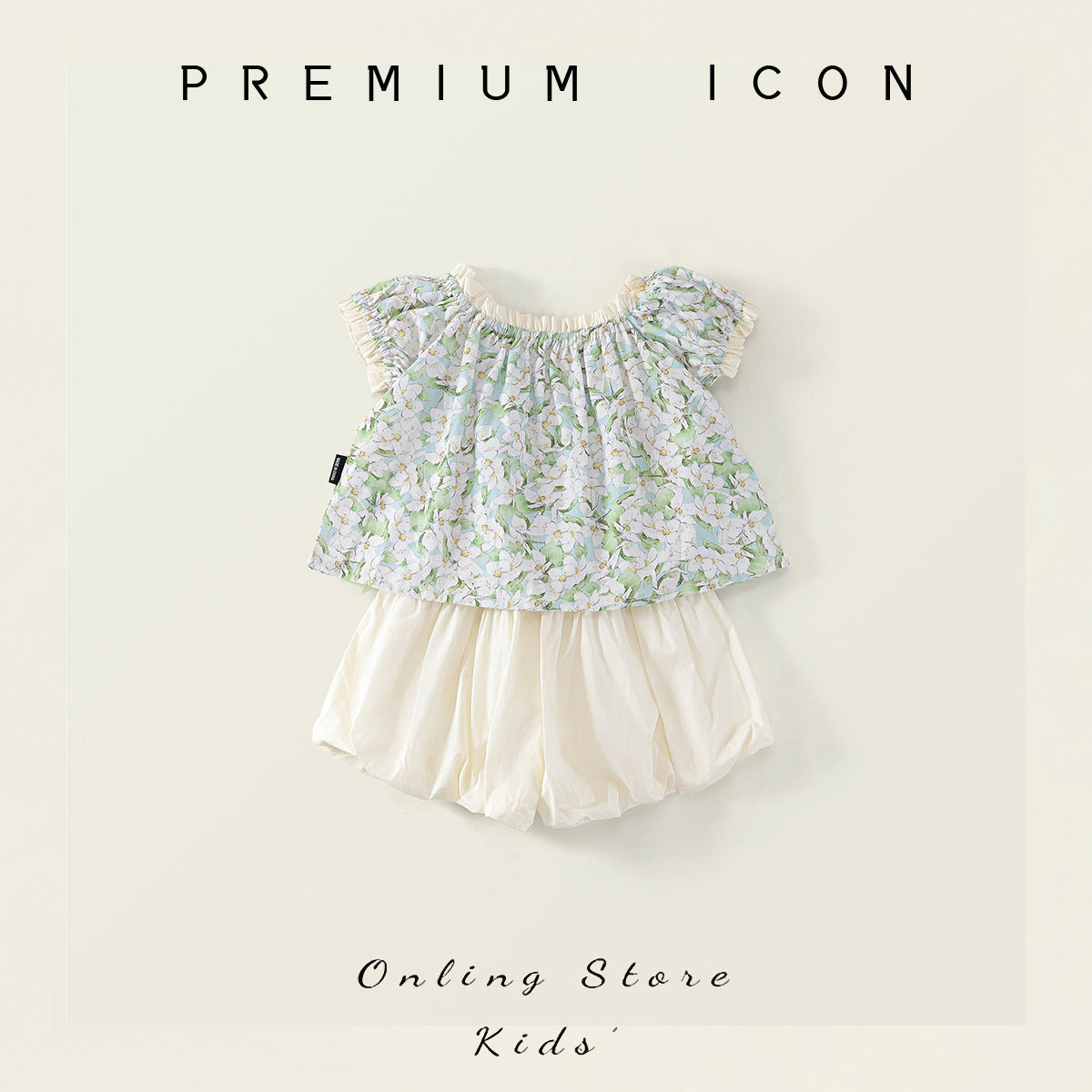 Girls Floral Shorts Set Summer 2025 Korean Style – Summer Kids Fashion Nepal | Tudoholic
