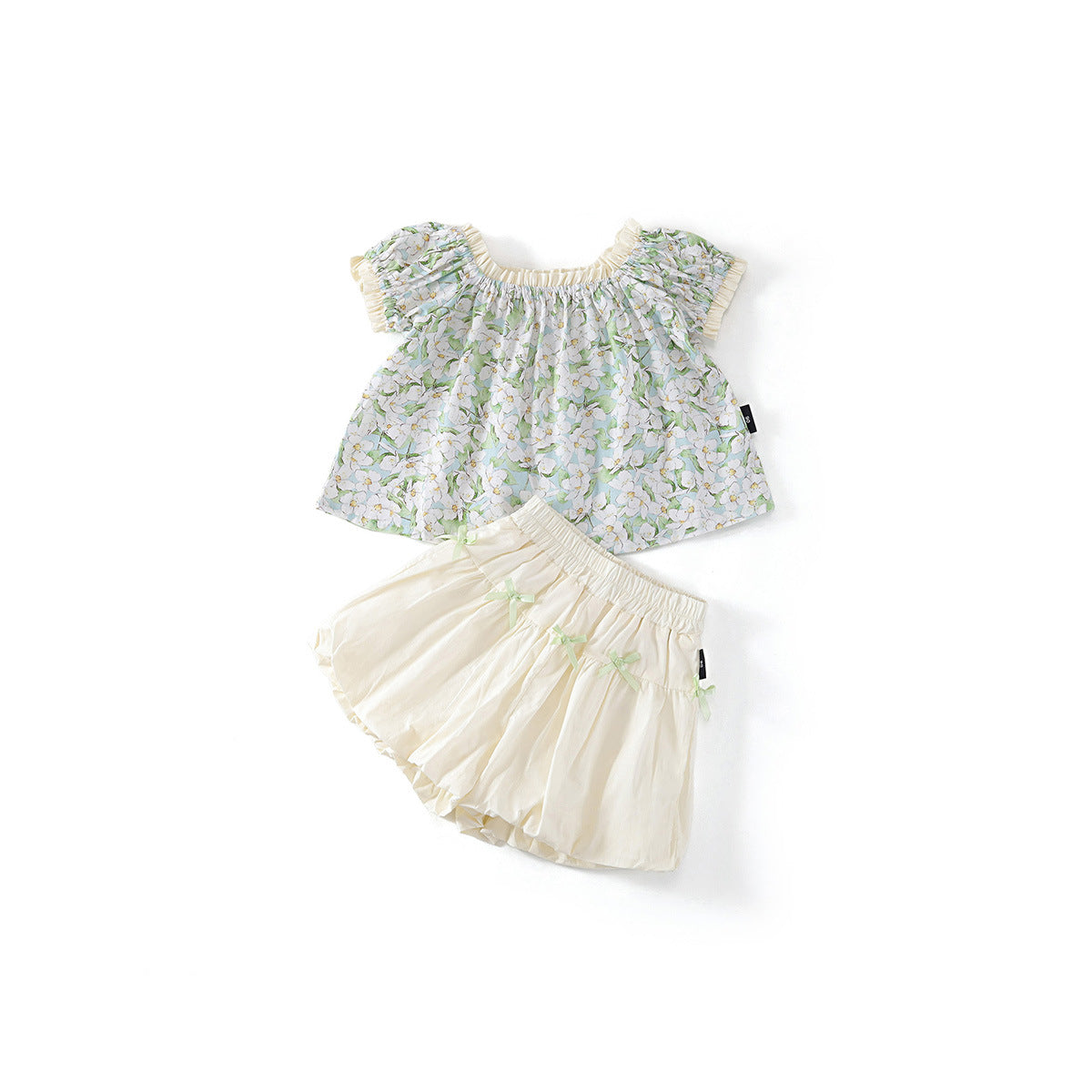 Girls Floral Shorts Set Summer 2025 Korean Style – Summer Kids Fashion Nepal | Tudoholic