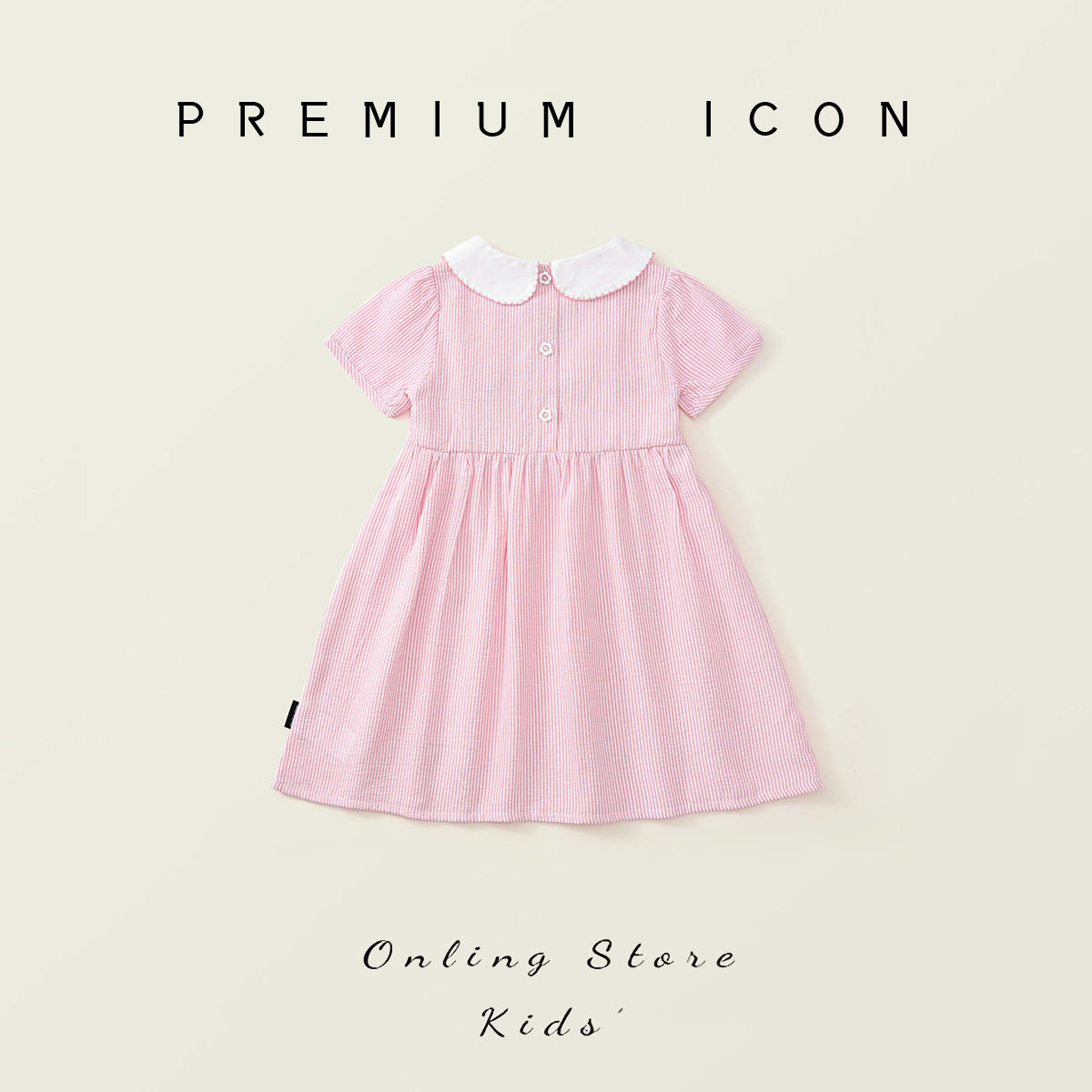 Girls Embroidered Lapel Dress Summer 2025 Princess – Summer Kids Fashion Nepal | Tudoholic