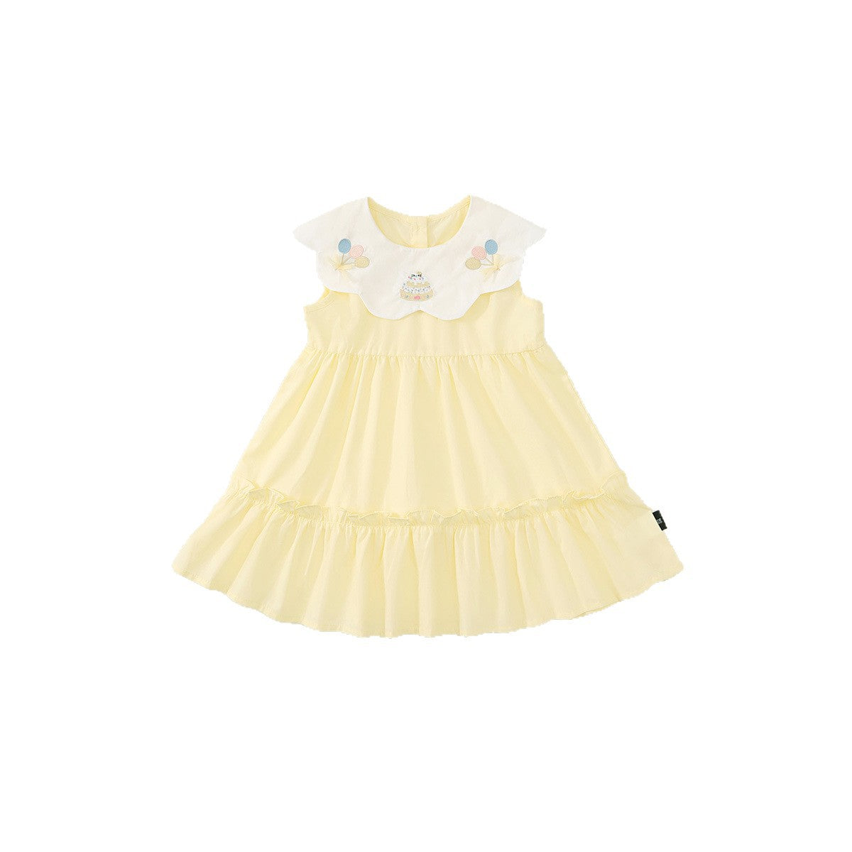 Girls Sweet Lapel Vest Dress Summer 2025 Trendy – Summer Kids Fashion Nepal | Tudoholic