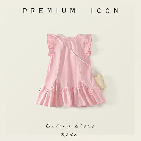 Girls Pink Sleeveless Princess Dress Summer 2025 – Summer Kids Fashion Nepal | Tudoholic