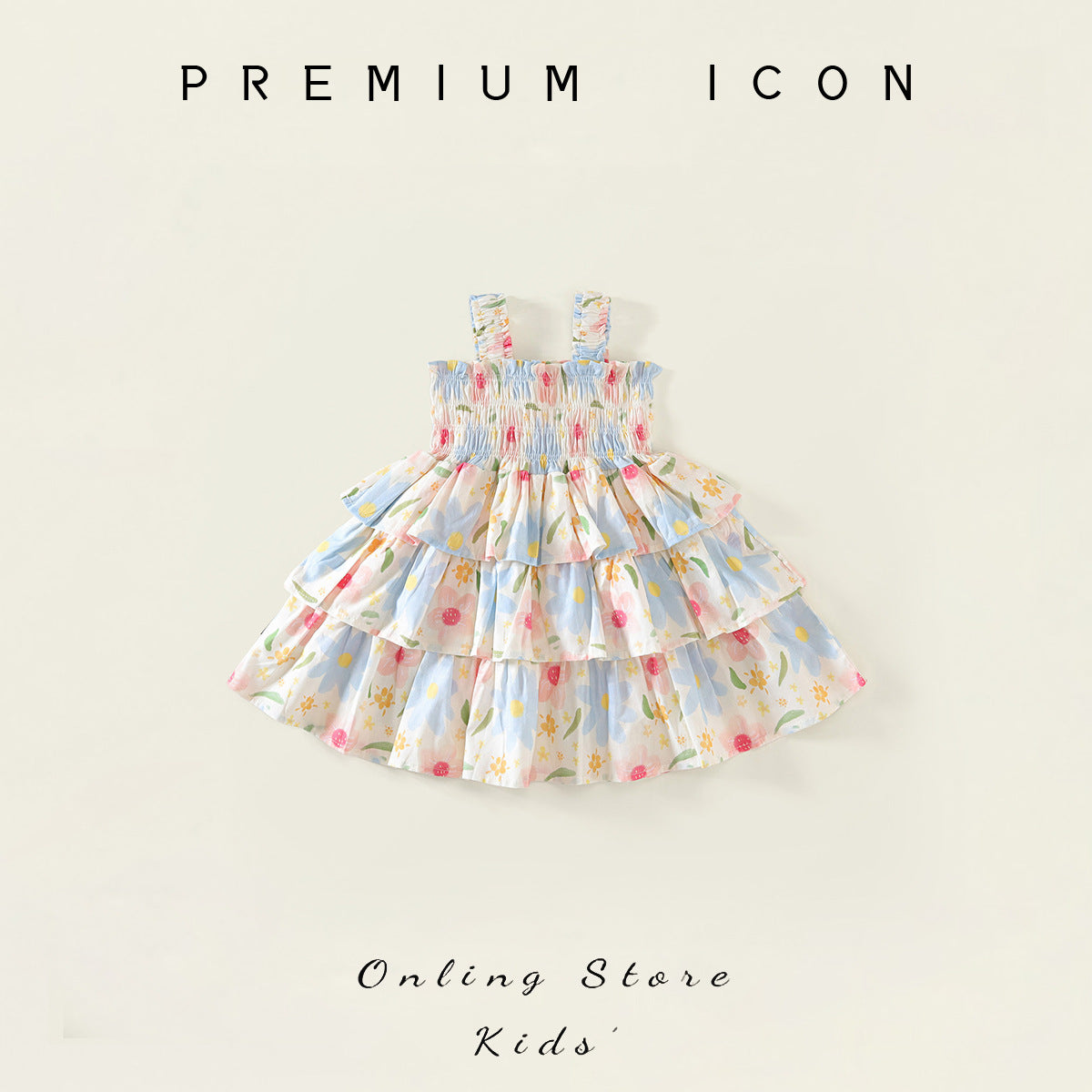Girls Cake Dress Sleeveless Summer 2025 Princess – Summer Kids Fashion Nepal | Tudoholic